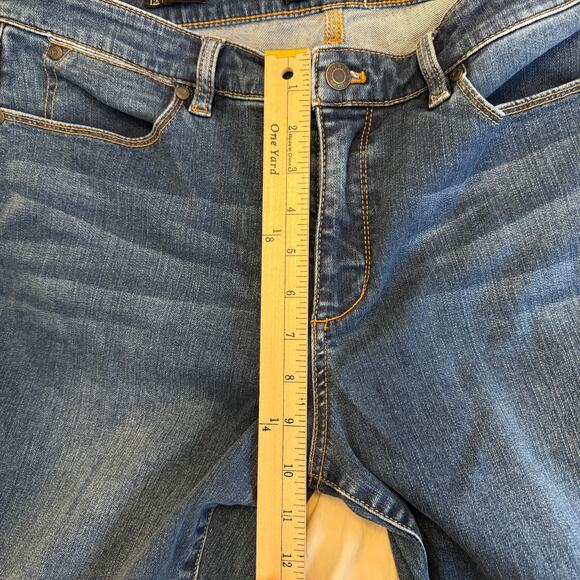 Talbots Flawless Bootcut Curvy Blue Jeans Size 12 Long (12L) - Picture 5 of 9